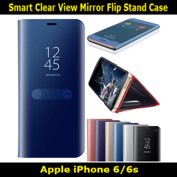 Smart Clear View Mirror Flip Stand Case For iPhone 6/6s Slim Fit Look